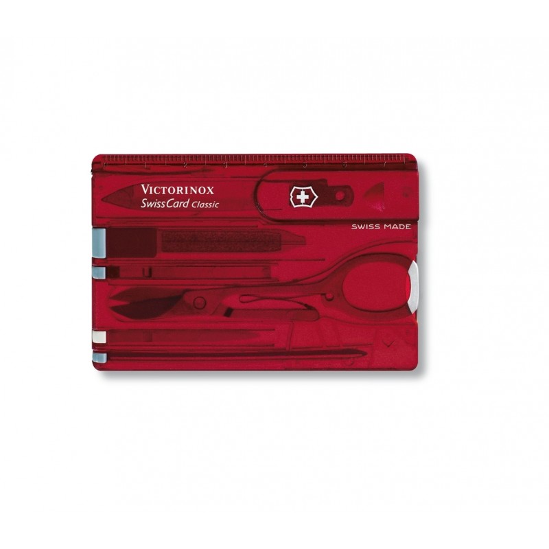 Victorinox Swiss Card Classic (Red Transparent)